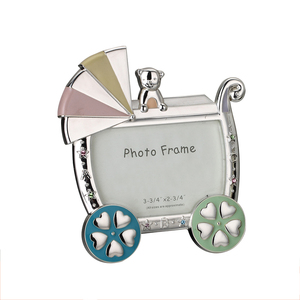Xe Đẩy Con Đáng Yêu Khung Ảnh Men Trang Trí Bé Khung Ảnh Khung Ảnh Quà Tặng Khung - Product Image 1