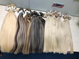 Ivirgo ipeksi düz dalga perulu bakire Remy saç uzatma doğal saç rengi dokuma tarzı - Product Image 3
