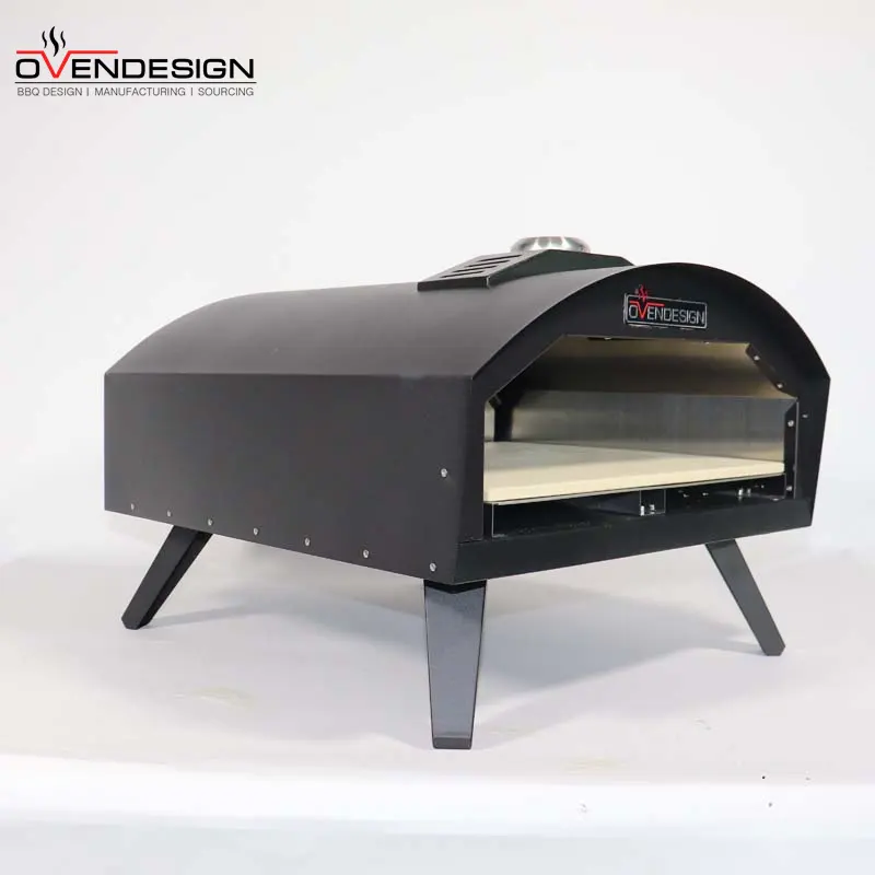 Prezzo economico nessuna porta nessun camino a spruzzo tipo 16 pollici propano Pizza forno prezzo Gas forno per Pizza all'aperto con termometro incorporato