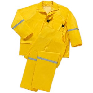 厚厚的防雨塑料雨衣反光背大尺寸帽檐透气雨衣