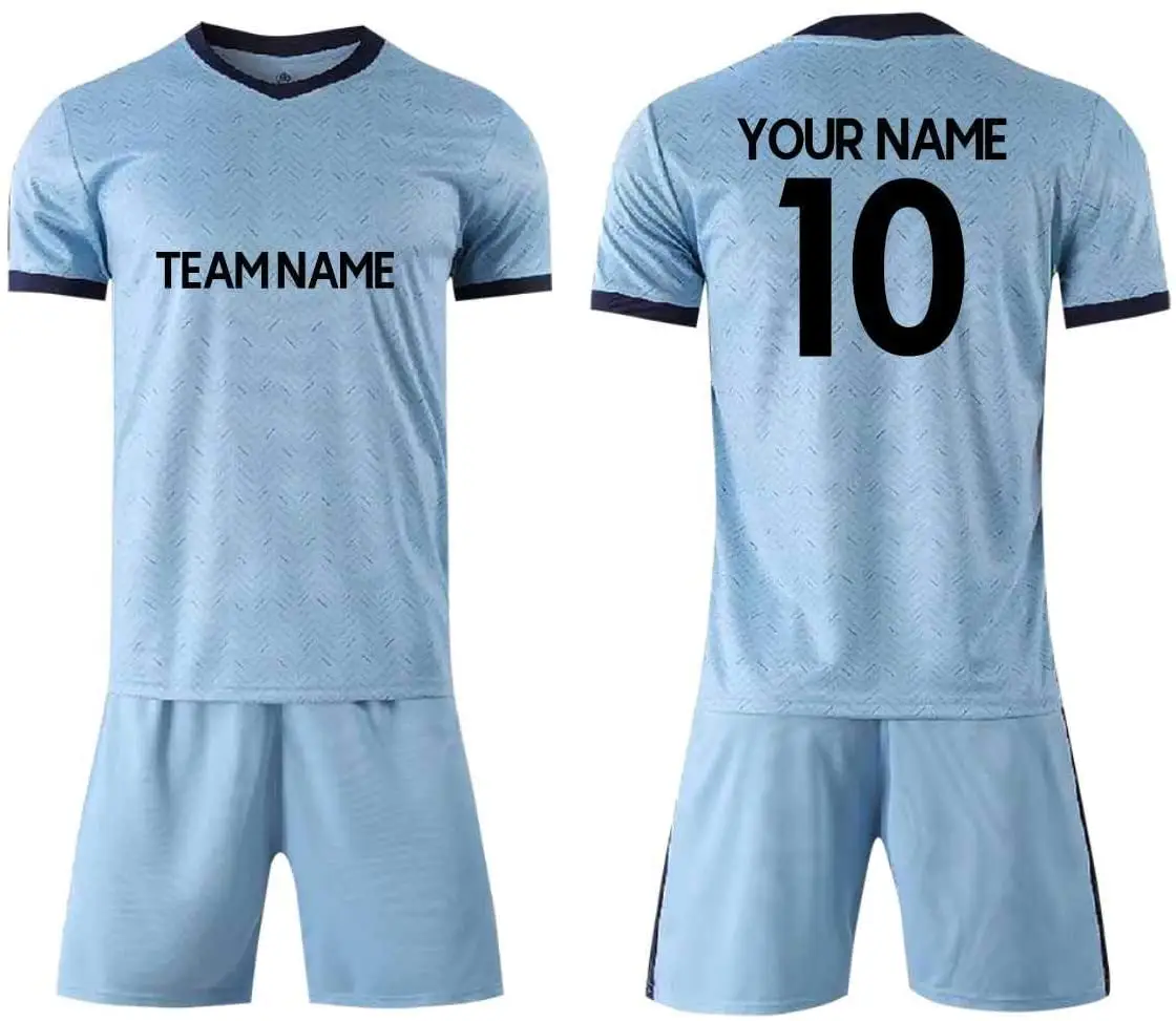 Jugend Kinder Fußball Trikot Jungen Trikot Kit Fußball Anzug Fußball Trikot Shorts Set Fans Geschenk T-Shirt