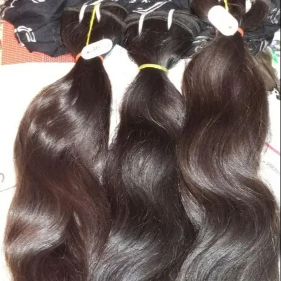 Wholesale Indian Hair Extensions Vendor 100% Remy human hair Bundles Unprocessed Virgin Raw Indian Temple Hair