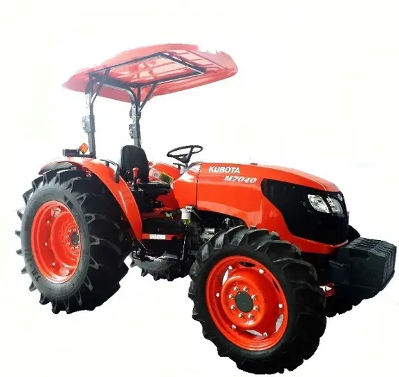 KUBOTA-Tractor usado M7040F, equipo de granja, piezas de accesorios, Económico