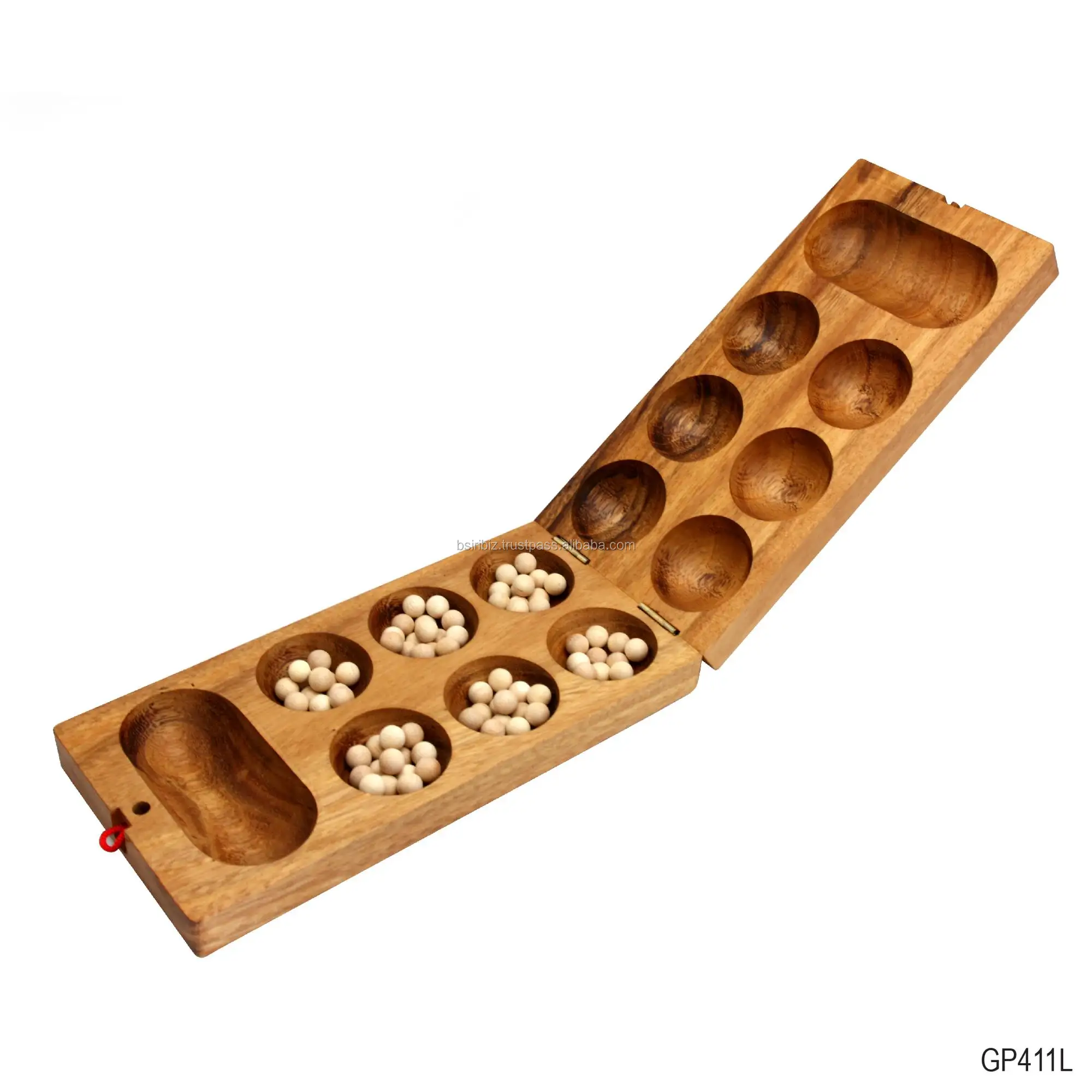 Per Bambini in legno Table Top Decor Gioco Mancala Pieghevole per il Tempo di Divertimento di Apprendimento e il Gioco del Gioco per il Cervello Teaser Adulti