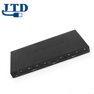 Repetidor amplificador divisor de Audio y vídeo, adaptador Hub HD de 8 vías, 1080P, 3D, 1x8, divisor para proyectores de monitores HDTV, OEM, barato - Product Image 1