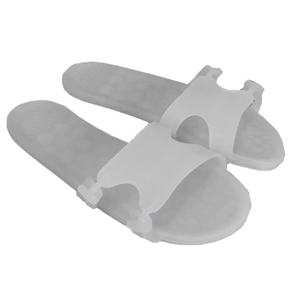 Pantofole Unisex-scivoli Open Toe antiscivolo sandali ad asciugatura rapida-Summer Beach Spa Pool doccia esterna-grigio, taglia: S, M