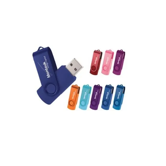 Multicolor Rotate USB Flash Drive 2.0 Personalizável Presente Corporativo Vara Unidade Flash USB Atacado Pen Drive