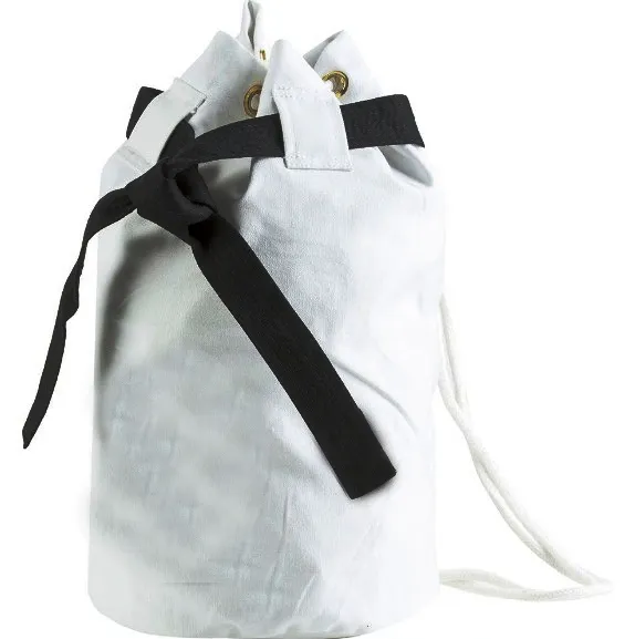 Bolsa de viagem esportiva de algodão de alta qualidade para academia ao ar livre personalizada OEM de lona branca para karatê