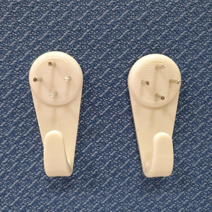 50mm Nylon nhựa tường khung ảnh móc áo móc với móng tay cho phòng khách tầng duy nhất - Product Image 2