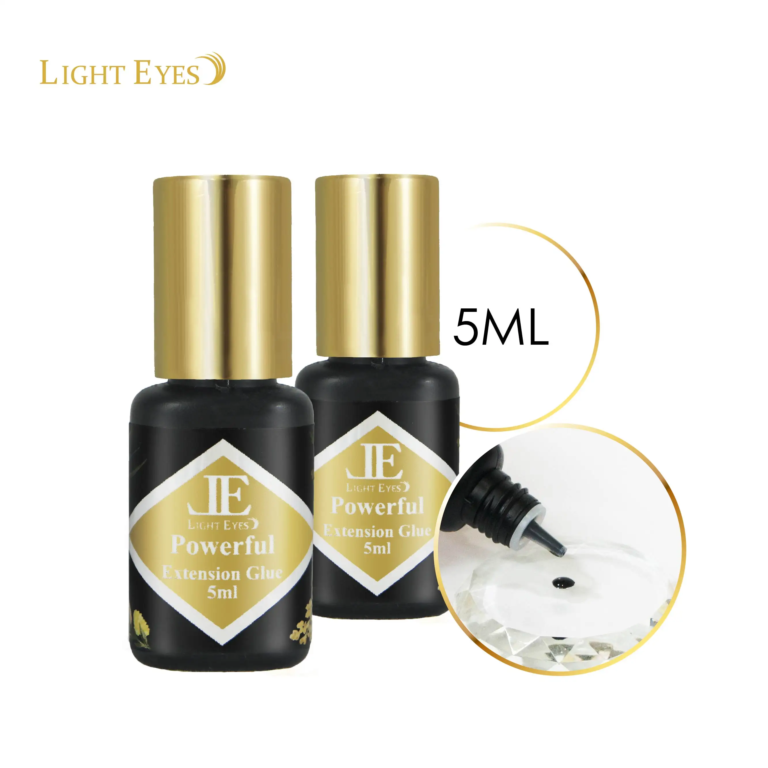 LIGHTEYES กาวติดขนตาปลอมแบบแห้งเร็ว,กาวติดขนตาแบบง่าย1-2วินาที