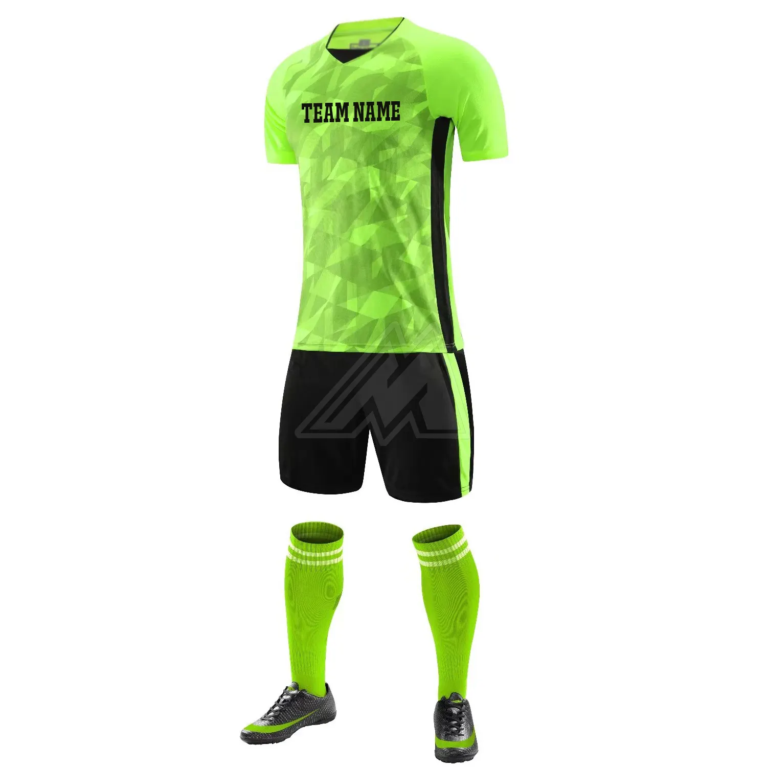 Nuevo diseño sublimación Deportes Fútbol Jersey niños fútbol uniforme Jersey conjunto mejor calidad 100% poliéster hombres fútbol equipo uniforme