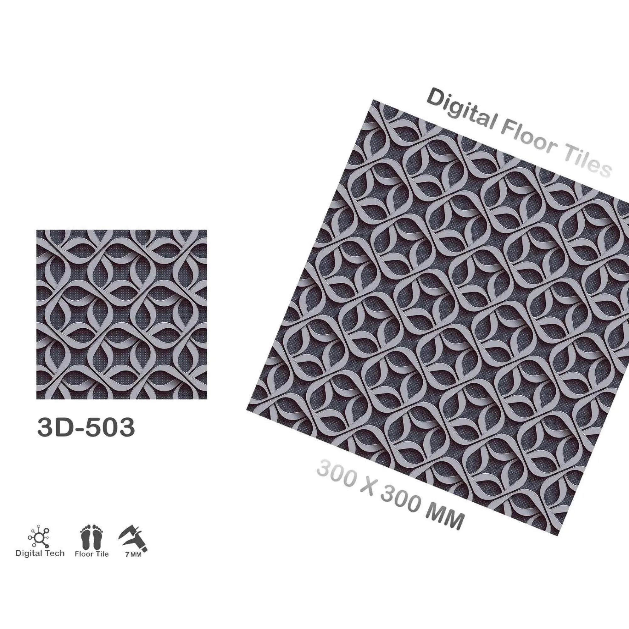 Vistaar di Marca Ultime 3D Design di Colore Nero Del Corpo Rosso 12x12 30x30 300x300 Digitale Stampata ceramica Gres Porcellanato Smaltato Pavimento di Piastrelle