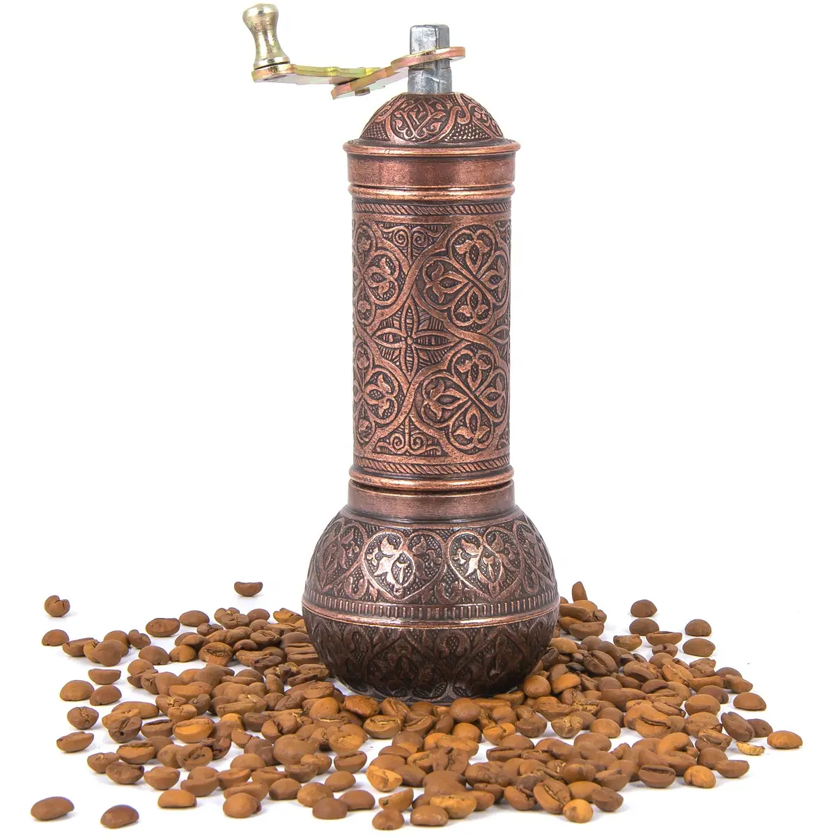 Molinillo de café turco de color cobre