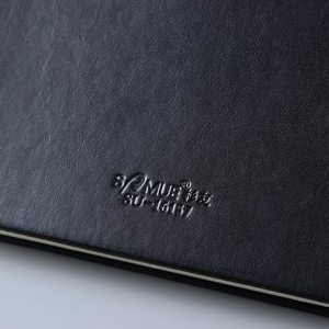 Custom A5 Black PU Leather Hard Cover <strong>Notepad</strong> Journal <strong>Notebook</strong> <strong>with</strong> Pen Sleeve and Red Magnet <strong>Lock</strong> - Product Image 6