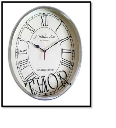 ימי אלומיניום קיר שעון דקורטיבי פלדת בסיס כרום מסיים קיר שעון/מטבח & משרד בית תפאורה