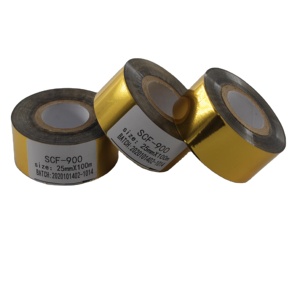 Rollo de cinta de codificación de fecha de lámina de estampado en caliente dorado Compatible con impresora de codificador de fecha DY 8 HP 241 - Product Image 3