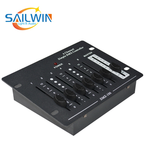 Mini 6 Channel <strong>Simple</strong> DMX512 Console DC9V Adapte <strong>DMX</strong> <strong>Controller</strong> for LED Par Light DJ Lights