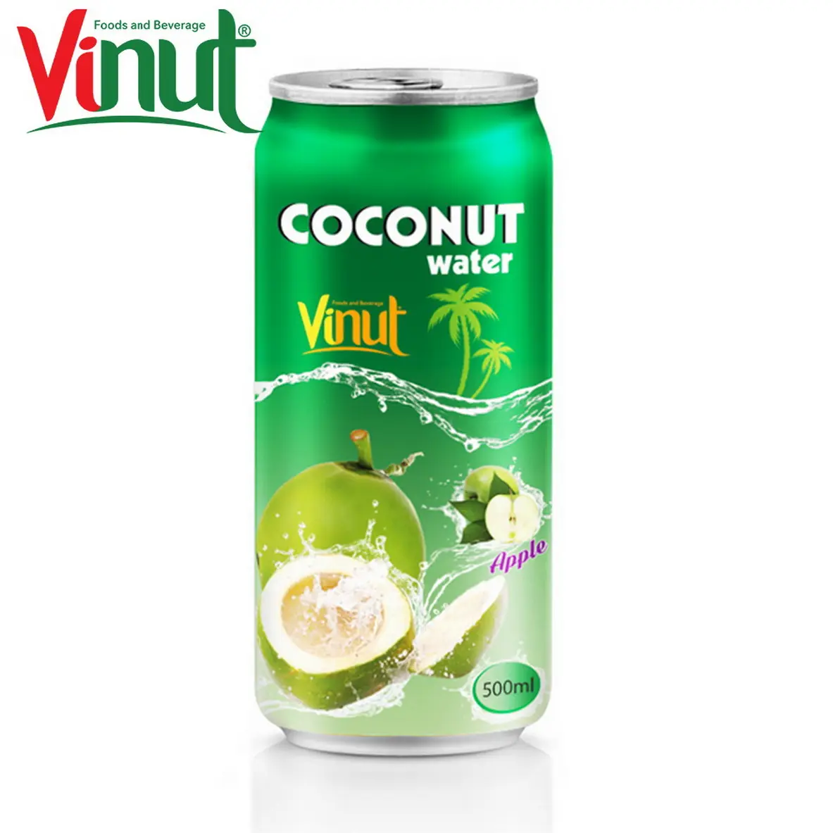 330ml VINUT Can (Tinned) Apple juice Coconut water White Label Free Design Your Own Private Label free sugar