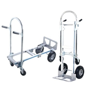 Chariot double plateforme pliable en aluminium 2 en 1, 800 livres, robuste, robuste, semelle à main, léger - Product Image 2