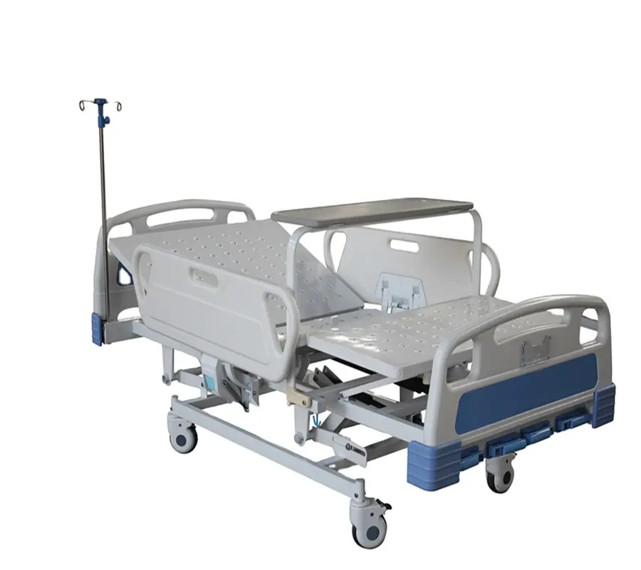 Bed with Toilet for Disabled Patient Hospital Bed With ABS Railing And Dining Table