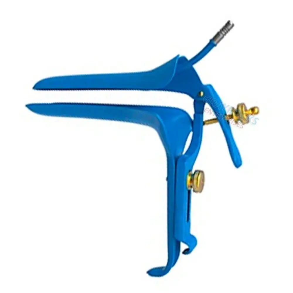 Gynecology Sterile Vaginal Speculum with Alteral Screw In Blue Color Made With Best Material