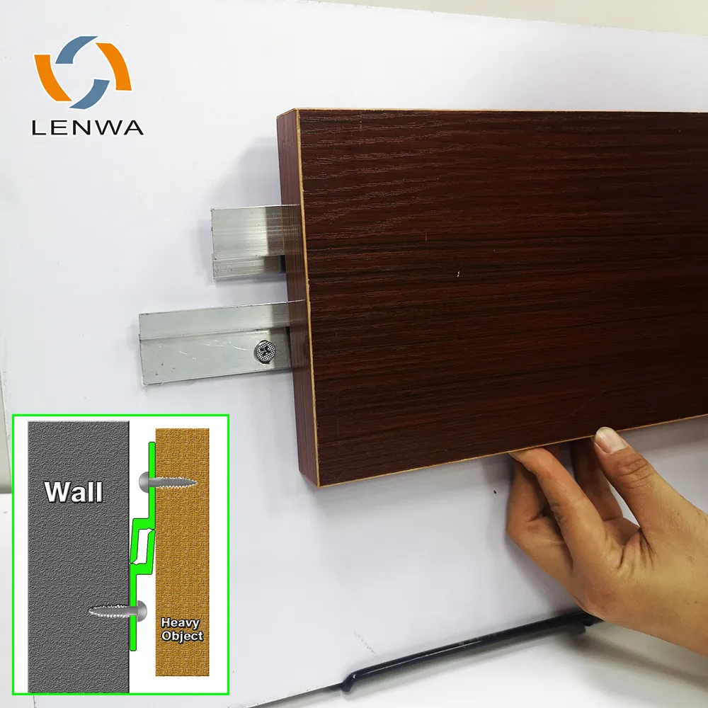 LENWA Fábrica Sistema de Alumínio Heavy Duty Grampo para Fixação Do Painel de Parede