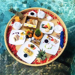 浮动早餐饮料派对服务托盘充气游泳池浮动托盘 - Product Image 3
