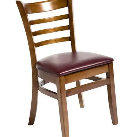 เก้าอี้ Chiavari ทำจากไม้เนื้อแข็งสไตล์โบราณ,เก้าอี้พร้อมเบาะรองนั่งประหยัดพื้นที่สำหรับทานอาหารร้านอาหารห้องรับแขกเฟอร์นิเจอร์เป็นมิตรต่อสิ่งแวดล้อม