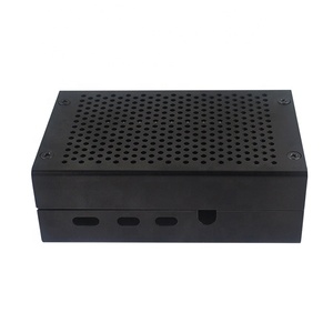 Carcasa de aleación de aluminio Raspberry Pi 4, carcasa protectora de Metal para Raspberry Pi 4 B