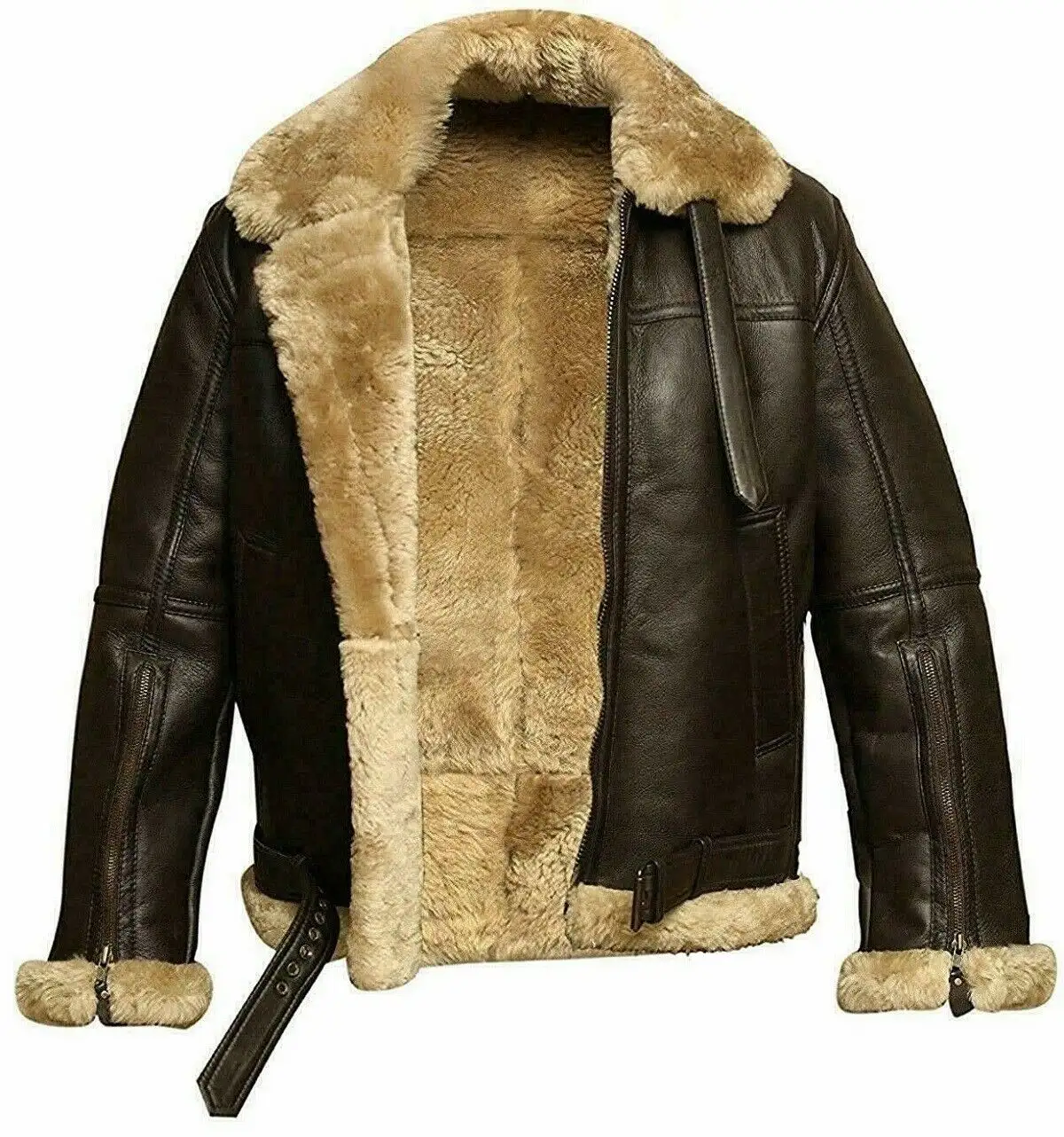 Veste d'hiver en cuir véritable d'agneau, pour hommes, chaud, Slim, adapté en cuir, nouveau Design,