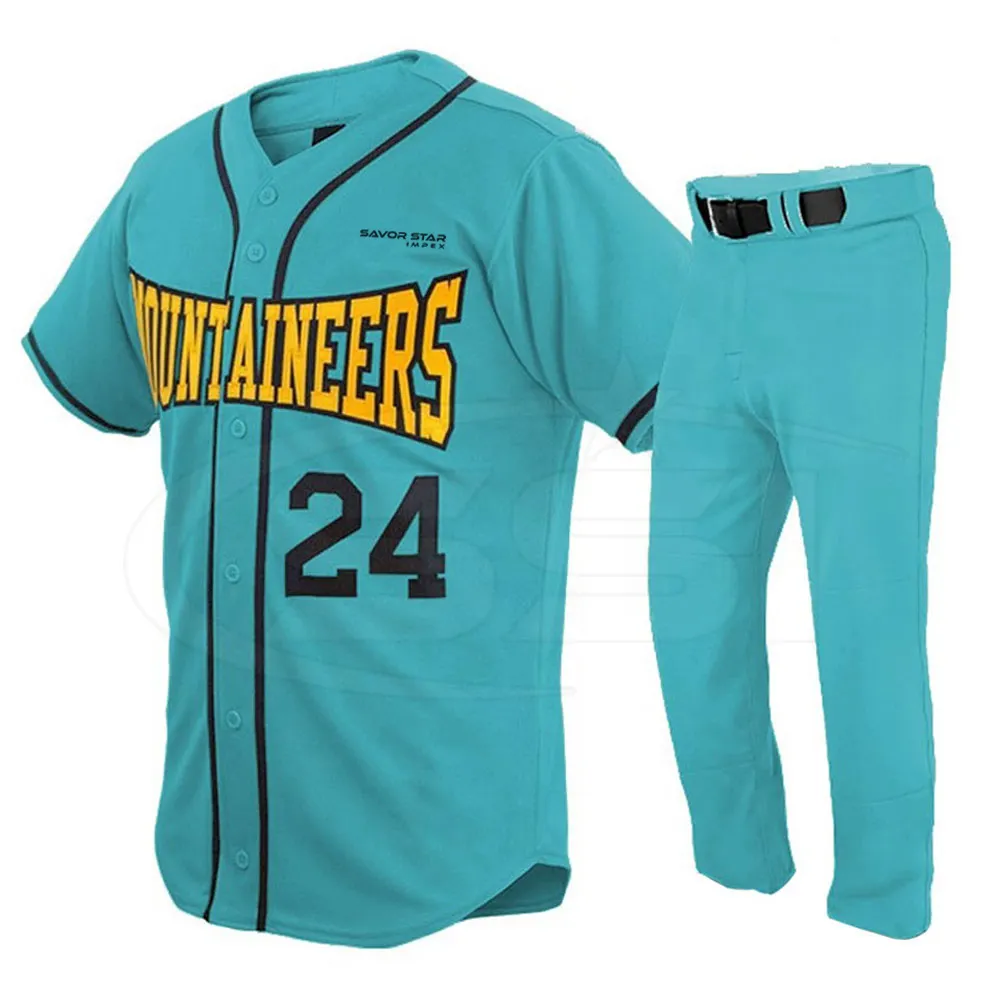Vente en gros pas cher maillot de baseball sublimation uniforme vêtements de sport entièrement personnalisés vêtements confortables coupe régulière