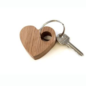 Laser cắt động vật phong cách bằng gỗ Keychain Keyring Trống Gỗ tự nhiên Thẻ quà tặng tùy chỉnh gỗ Scroll Saw dự án thủ công đồ trang sức - Product Image 6