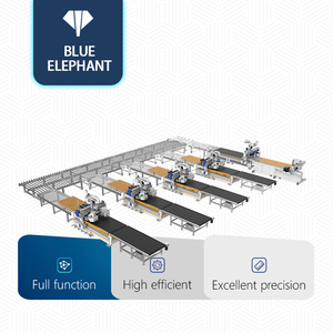 Máquina de línea de anidación de puerta de cocina cnc automática, línea de procesamiento de puerta de madera con sistema de descarga de carga uto - Product Image 1