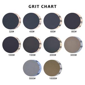 Yüksek performans 3000-10000 Grit islak/kuru kullanım su geçirmez silisyum karbür kanca & döngü aşındırıcı zımpara kağıdı diskler - Product Image 5