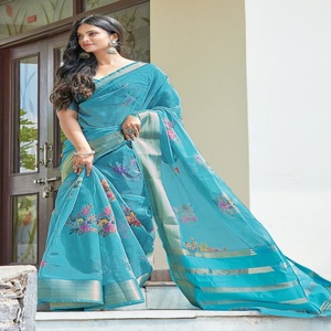 <strong>DESIGNER</strong> ORGANZA SAREE - Product Image 5