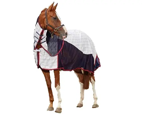 Air Flow Horse Summer Insect Protection Mesh Combo Neck Fly Blanket Mask Belly Cover Sheet Rugs