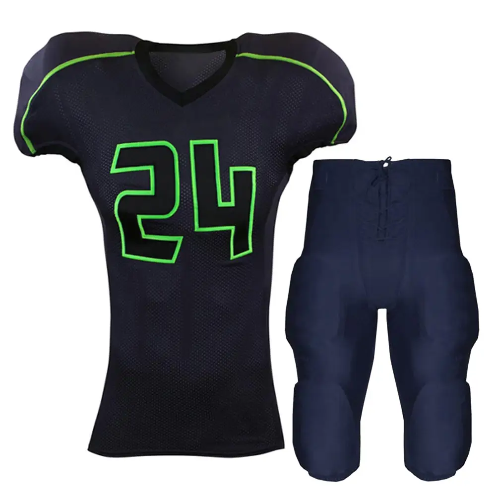 Camiseta estampada de fútbol americano/sublimada para hombre, ropa deportiva de alta calidad, uniformes de rugby