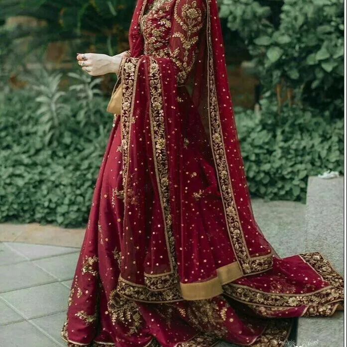 Pakistan Truyền Thống Dresses Phụ Nữ Quần Áo Mới Nhất Lụa Phù Hợp Với Thiết Kế