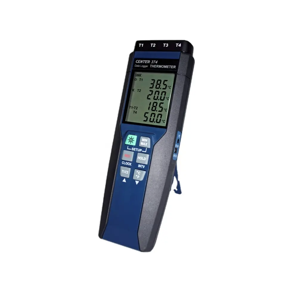 data logging multi-channel thermocouple thermometer k type probes