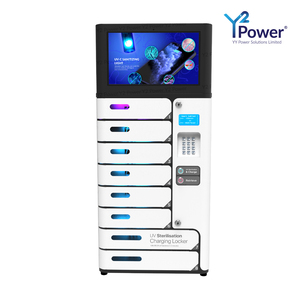 Y2เพาเวอร์ UVC โปร UV-C ฆ่าเชื้อและชาร์จล็อกเกอร์กับ14 "Android หน้าจอโทรศัพท์สถานีชาร์จสำหรับสถานที่สาธารณะ - Product Image 2
