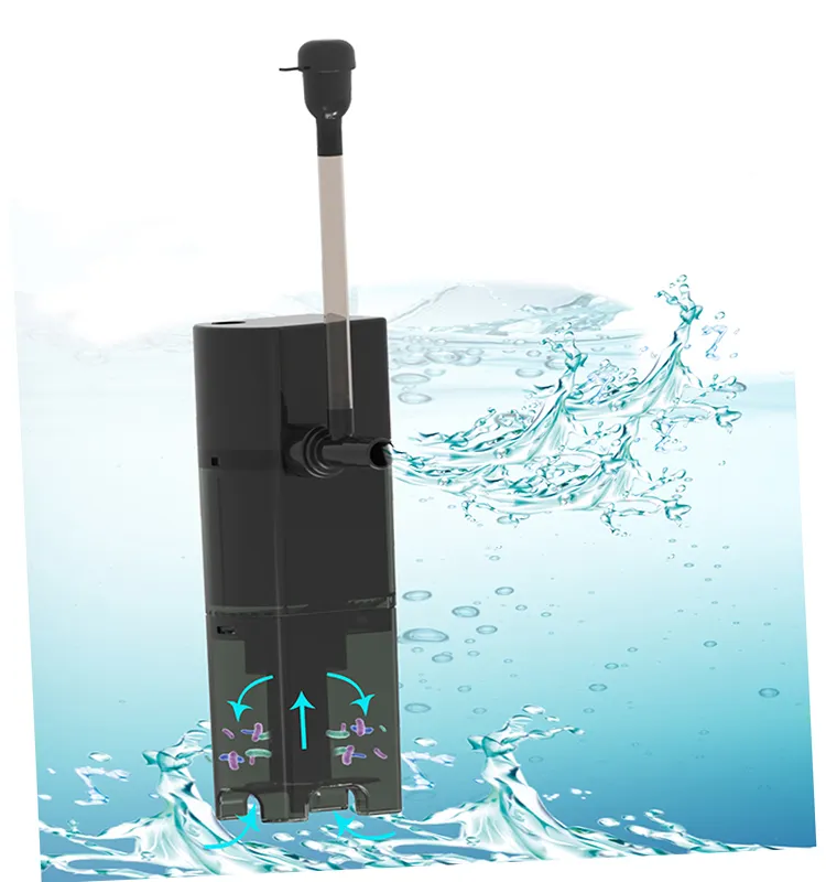 Consommation d'eau — filtre d'aspiration pour Aquarium 6 en 1, nettoyeur d'éponge de filtre d'évier de poissons