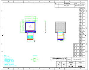 OTA5182A-C2 1.5 inch <strong>LCD</strong> 480*240 TFT <strong>LCD</strong> display module <strong>with</strong> SPI+8 bit RGB <strong>interface</strong> - Product Image 6