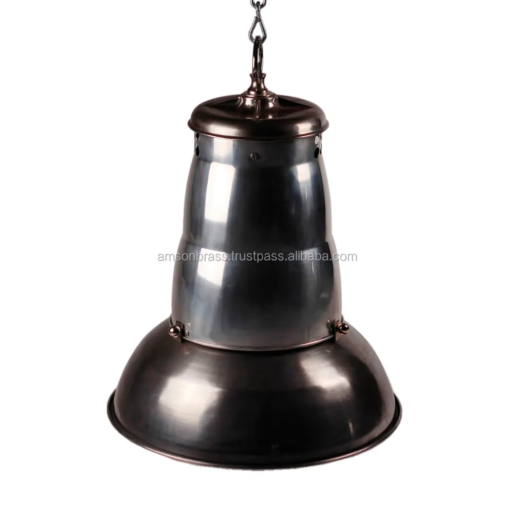 Lampe suspendue vintage en métal utilisée par club et maison avec abat-jour en métal noir Lampe suspendue de designer
