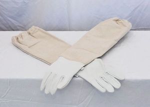 通気性のある素材で作られたアンチカット & アンチスリップ機能を備えたユニセックス養蜂キャンバスグローブ - Product Image 5