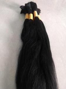 100% Virgin Indian <strong>Remy</strong> Hair Bulk Extensions Exclusively Single Drawn Temple Hair Available in Chennai
