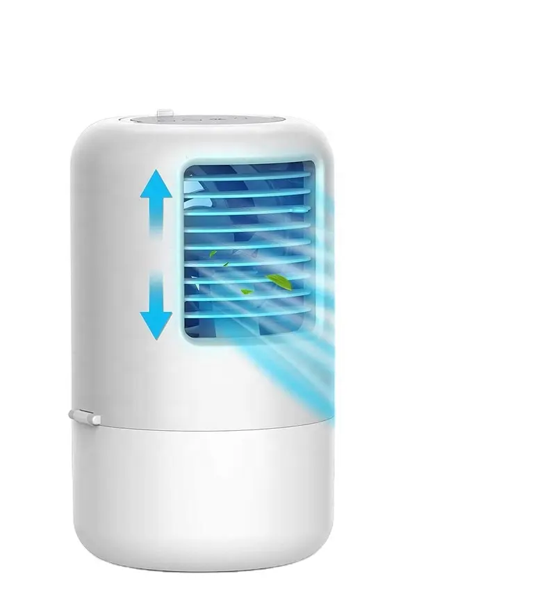 Aire acondicionado portátil, miniventilador USB, luz colorida de Ambiente, ventilador de refrigeración por agua hidratante para el hogar y la Oficina