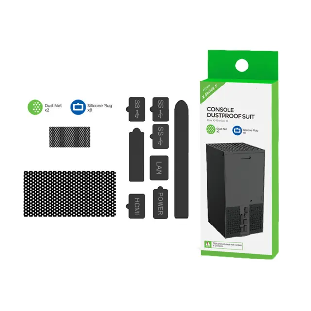 Игровые аксессуары, пылезащитные силиконовые сетки и заглушки, пылезащитный комплект для консолей Xbox серии S