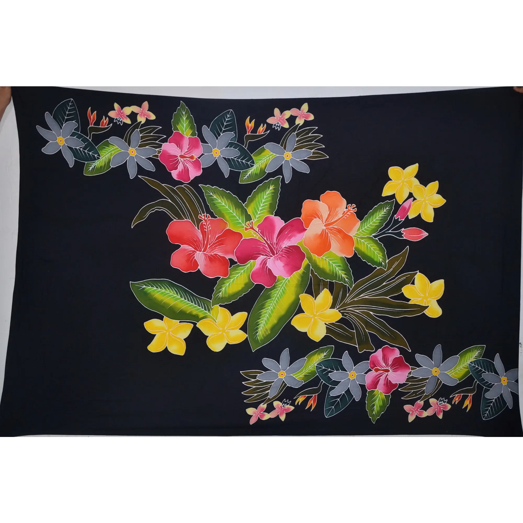 Best Hawaiian Sarong Pareo Hand Painting 100% Finest Rayon Quality Wholesale Bali Manufacturer Beachwear Cover Up HP006-001R1