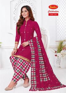 Patiyala ชุดสูทพิมพ์ลายดิจิตอลสำหรับผู้หญิง,ชุดสูท Dupatta พิมพ์ลายดิจิตอล Salwar Kameez พร้อมชุดสูท Dupatta ชุดเดรสผ้าฝ้ายสำเร็จรูป Stich Royal Export - Product Image 6