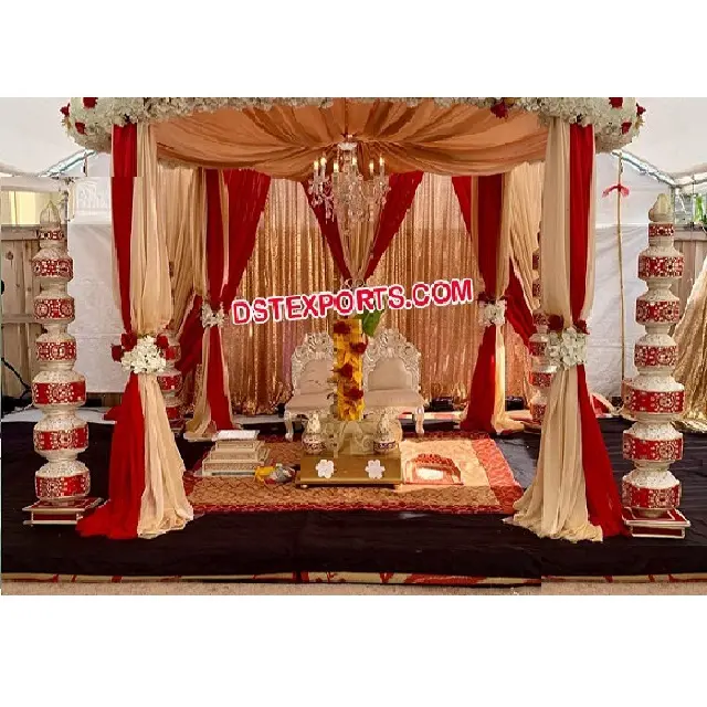Декоративный Свадебный мандап мать-столбы индийская Свадебная церемония мандап-чары открытый Свадебный мандап горшок-колонны украшение